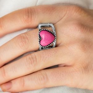 Ring - Rule With Your Heart Pink Stone